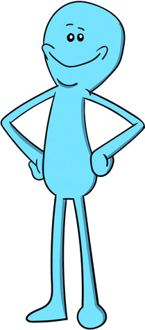 This is the Avatar Image for the Mr. Meeseeks (Rick and Morty) AI Voice and Text to Speech Generator